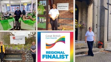 Five fantastic HC-One Colleagues shortlisted for awards at the Great British Care Awards 2022, Regio